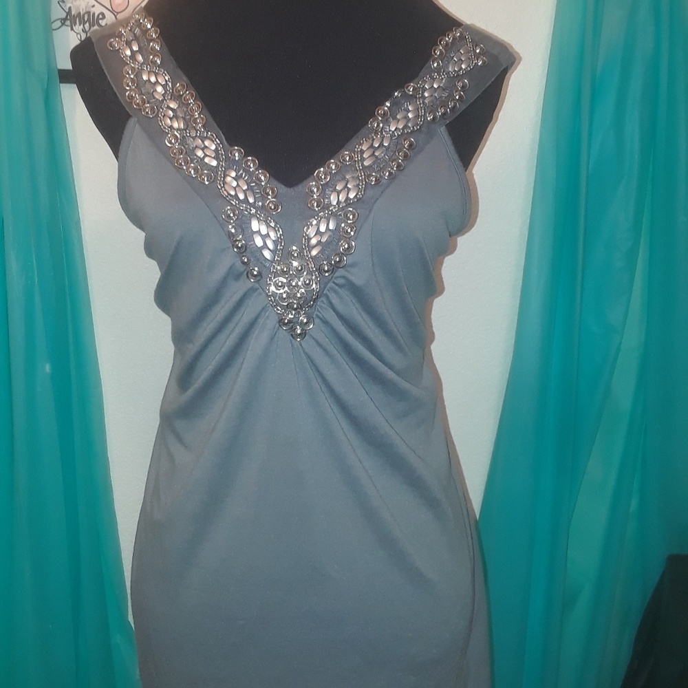KIWI GREY BLOUSE.
